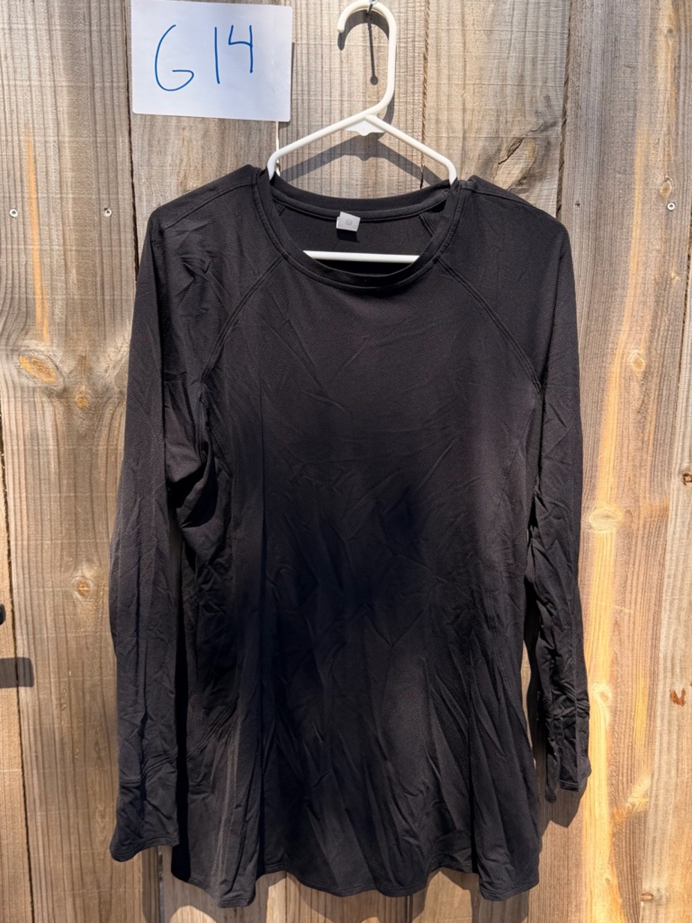 lululemon athletica Black Long-Sleeve Crew Neck Top Size 10